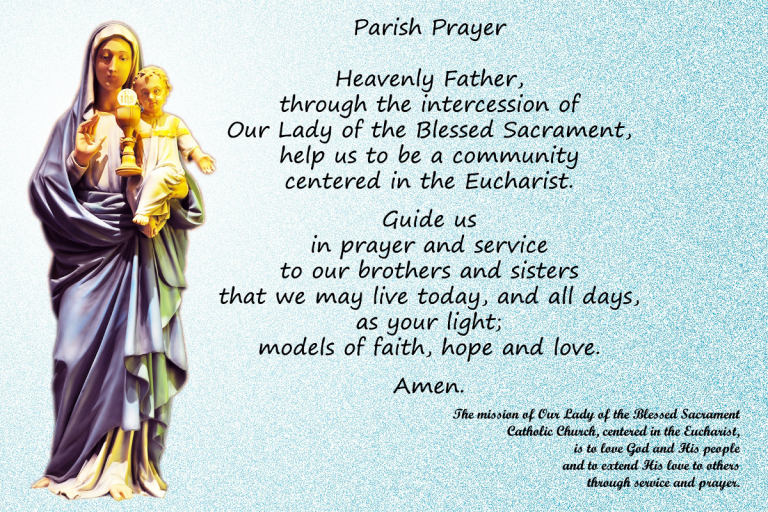 parish-prayer | Our Lady of the Blessed Sacrament Catholic Church